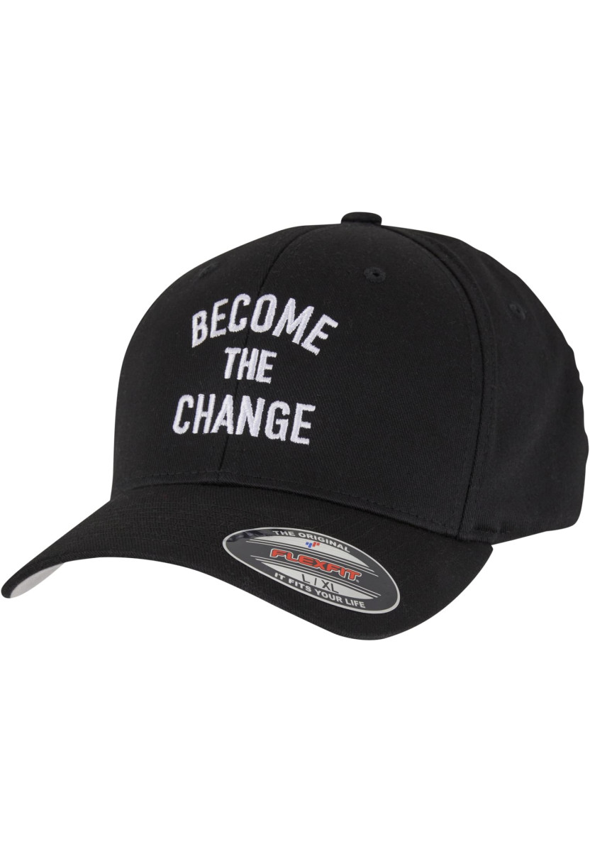 Become The Change Wording Wooly Combed Cap