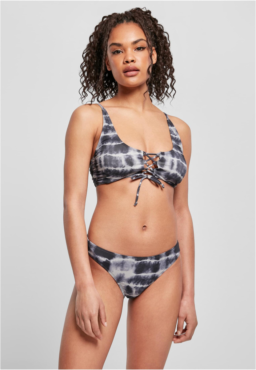 Ladies Lace Up Tie Dye Bikini