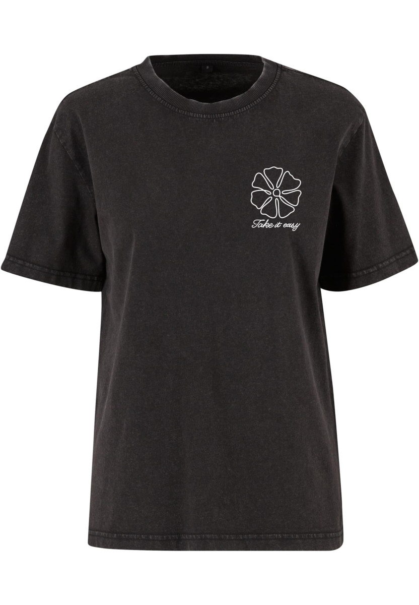 One Line Flowers Ladies Vintage Everyday Tee