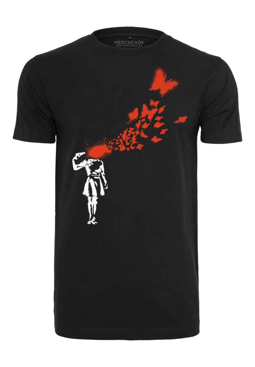 Brandalised - Banksy?s Graffiti Butterfly Tee