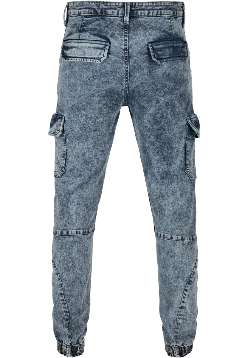 Denim Cargo Jogging Pants