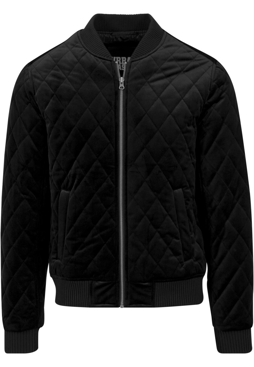 Diamond Quilt Velvet Jacket