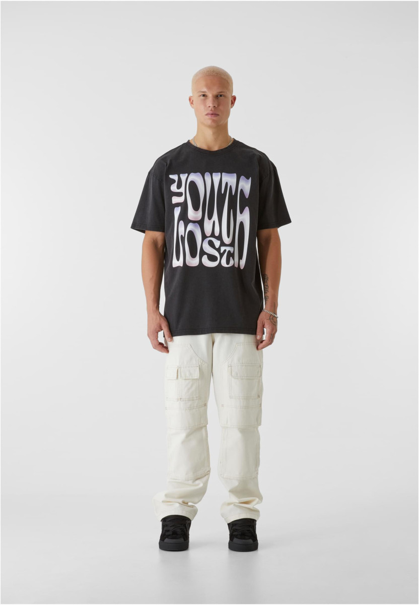 LY ACID WASHED TEE - LOST YOUTH GRAFFITI