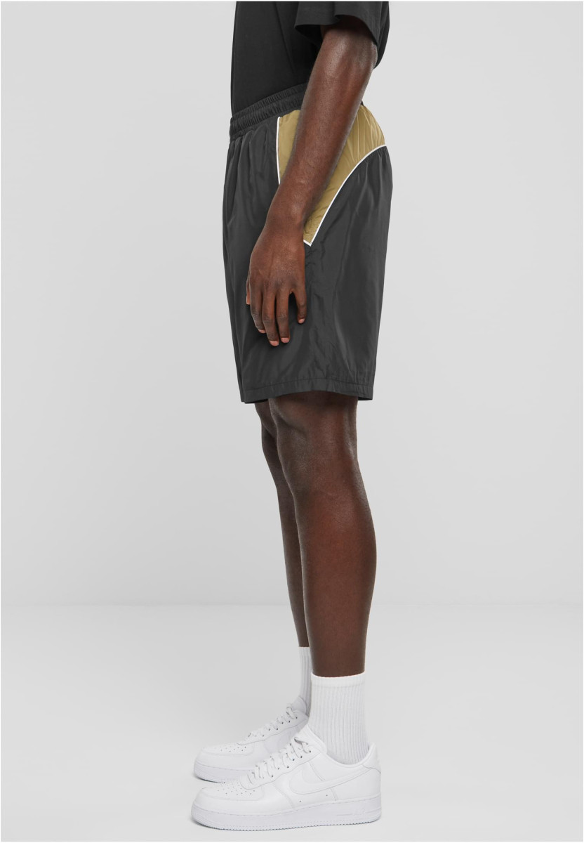 Piped Track Shorts