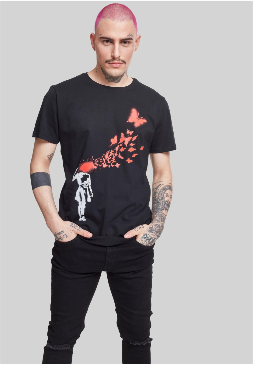 Brandalised - Banksy?s Graffiti Butterfly Tee