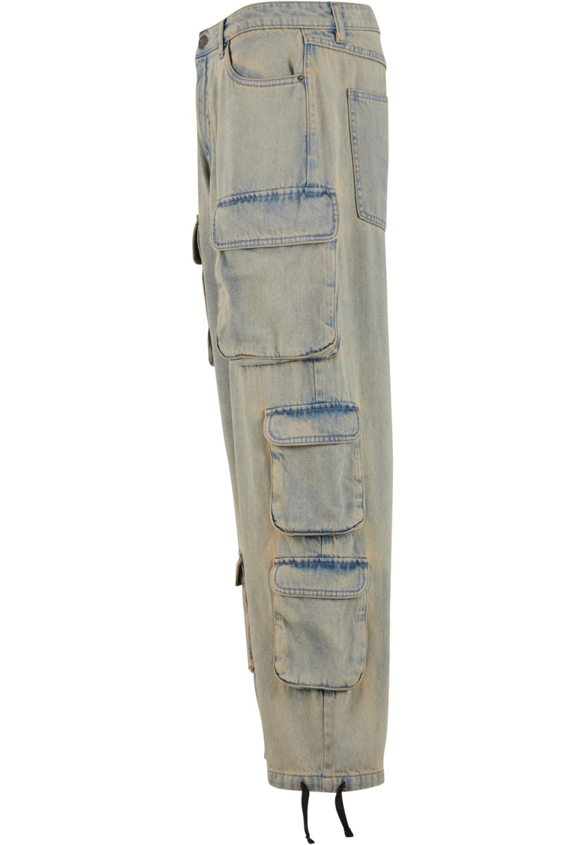 Multi Pocket Denim Cargo