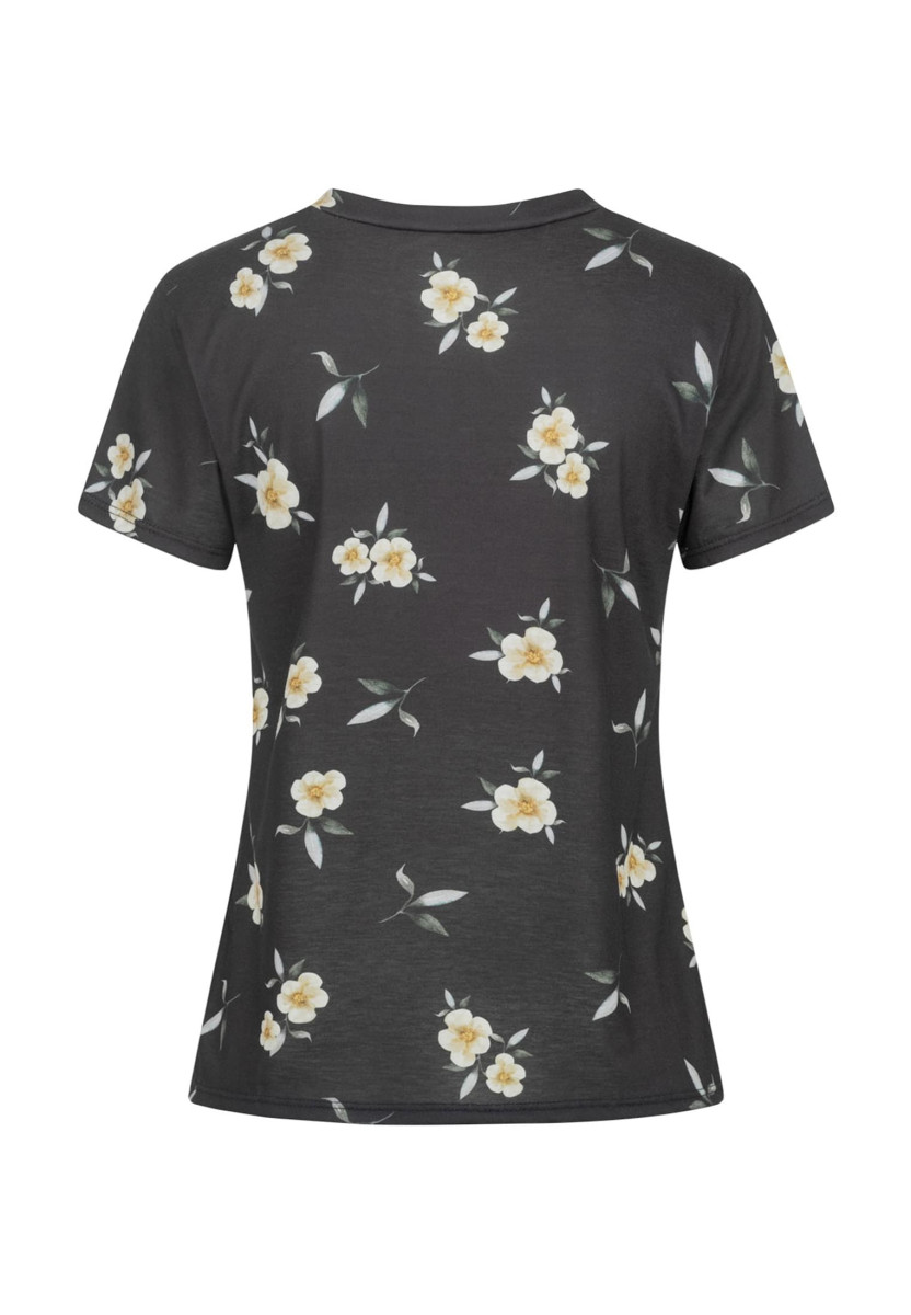 Viskose T-Shirt mit Blumenprint