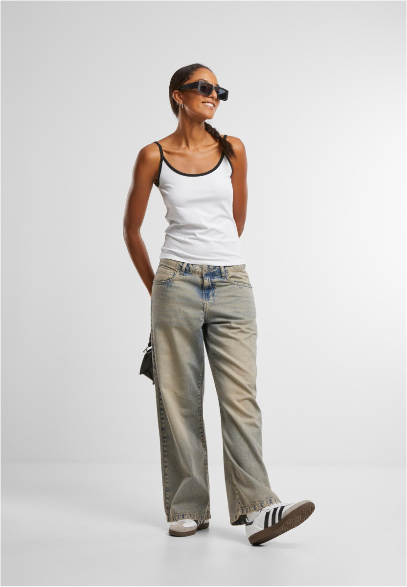 Ladies Contrast Basic Top 2-Pack