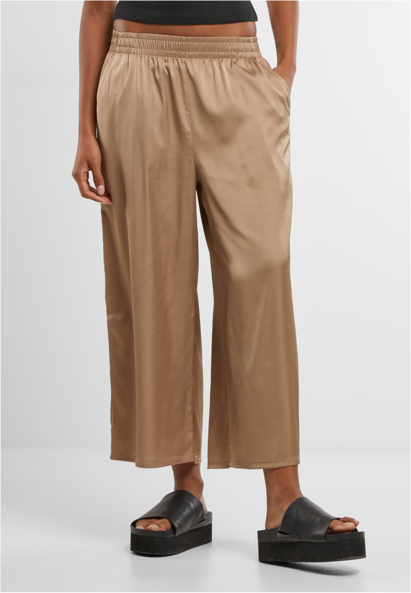 Ladies Satin Wide Leg Culotte