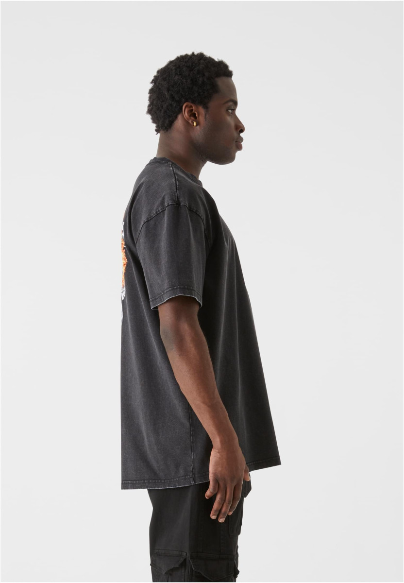 MJG Heavy Oversized Acid Washed Tee - Burning Wings