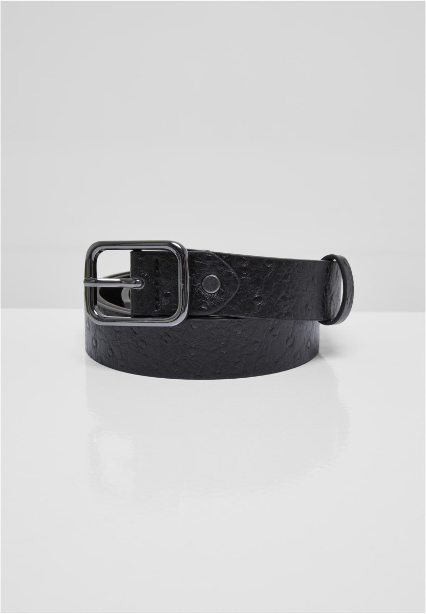 Ostrich Synthetic Leather Belt 2-Pack