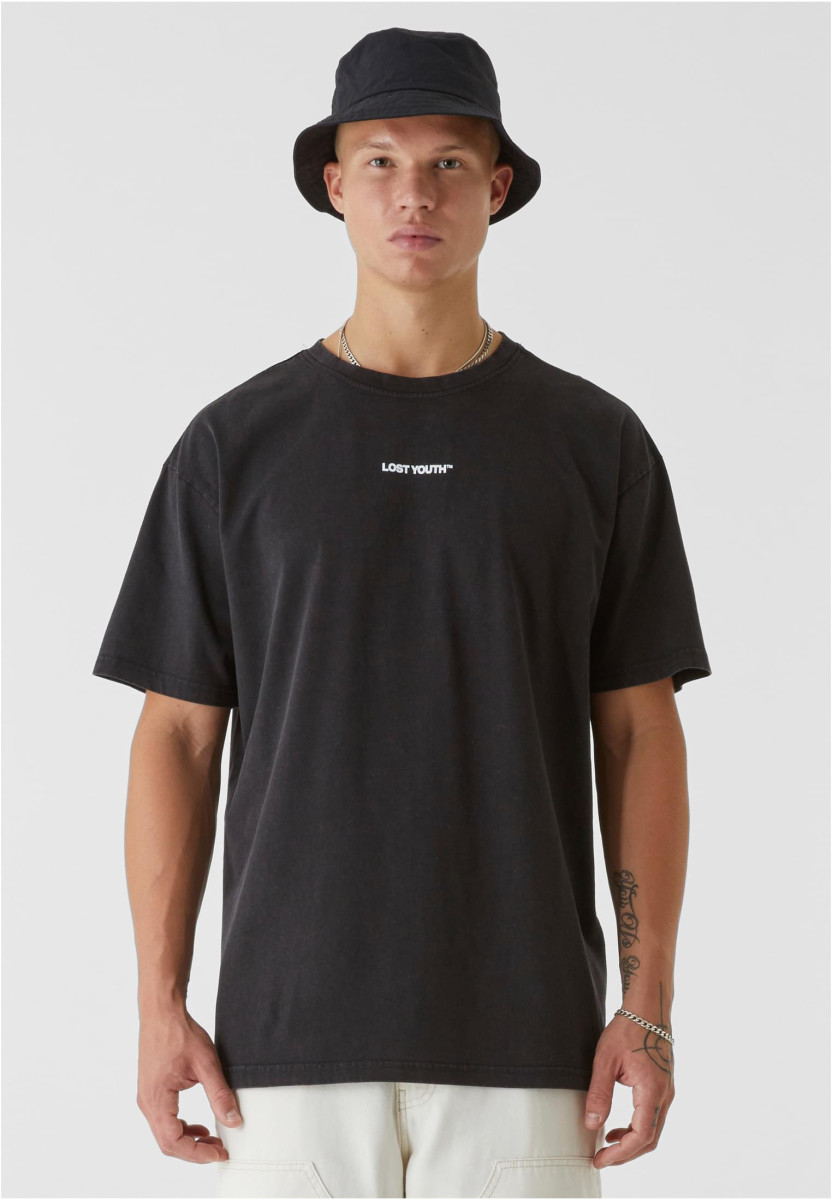 LY ACID WASHED TEE - SKATE
