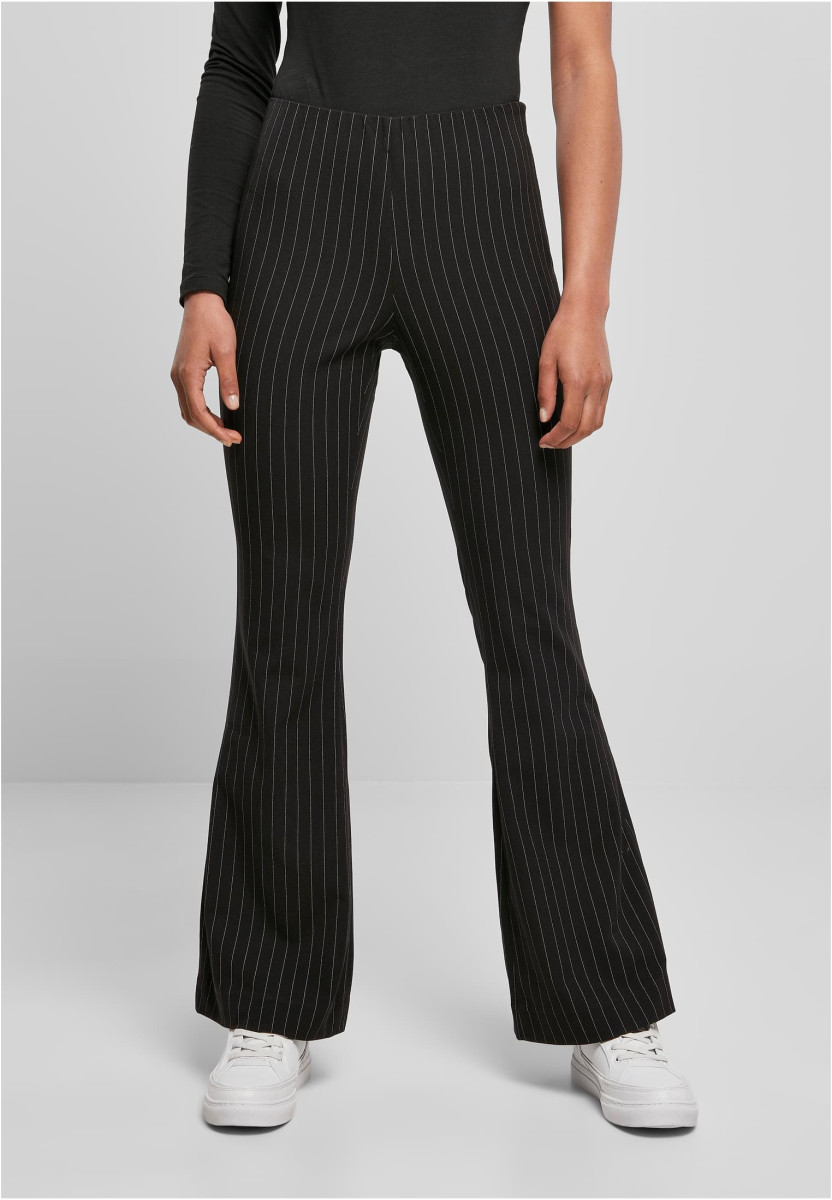 Ladies Flared Pin Stripe Pants