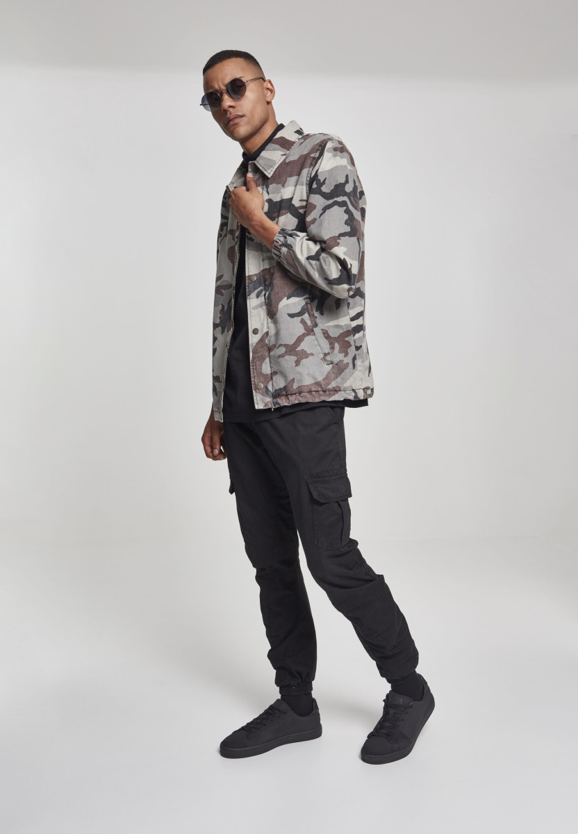 Camo Cotton Coach Jacket