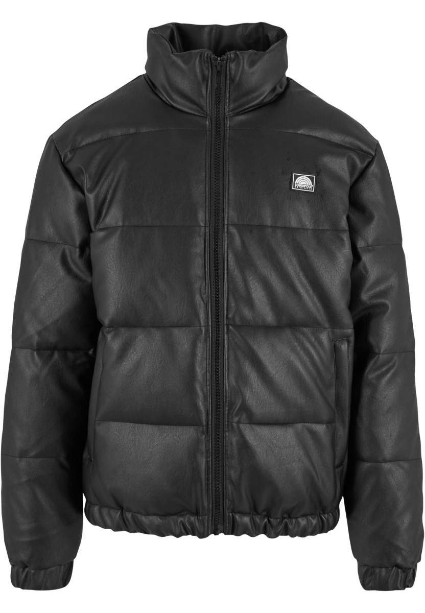 Southpole Imitation Leather Bubble Jacket