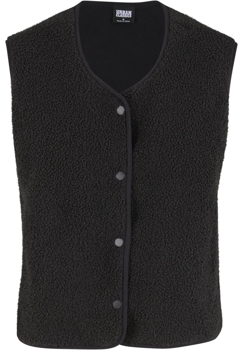 Ladies Buttoned Teddy Vest