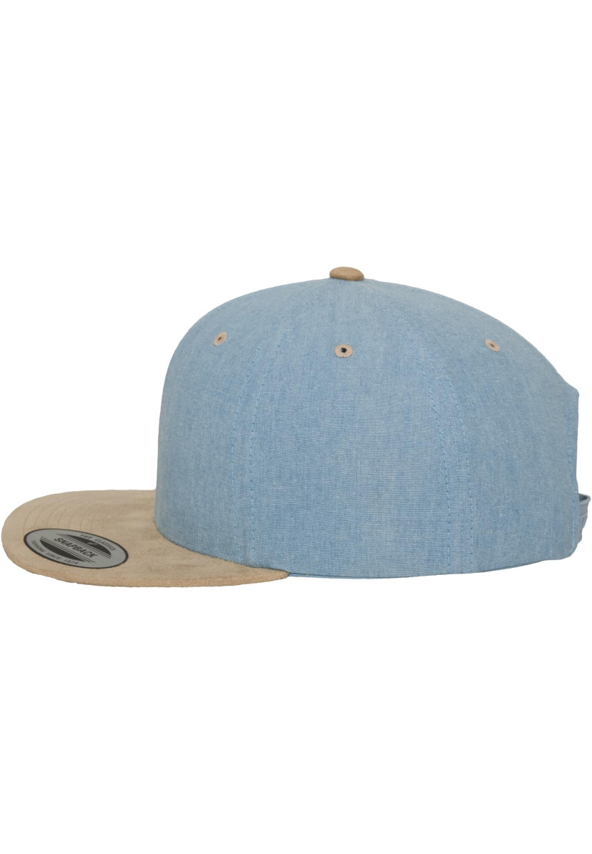 Chambray-Suede Snapback