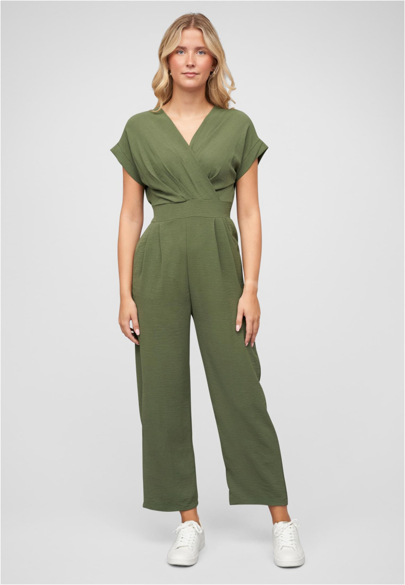 Jumpsuit in Wickeloptik mit 2-Pockets