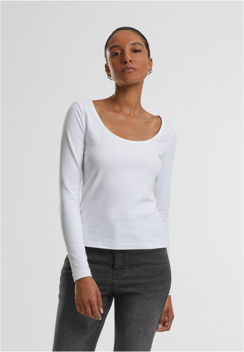 Ladies Wide Neck Longsleeve 2-Pack