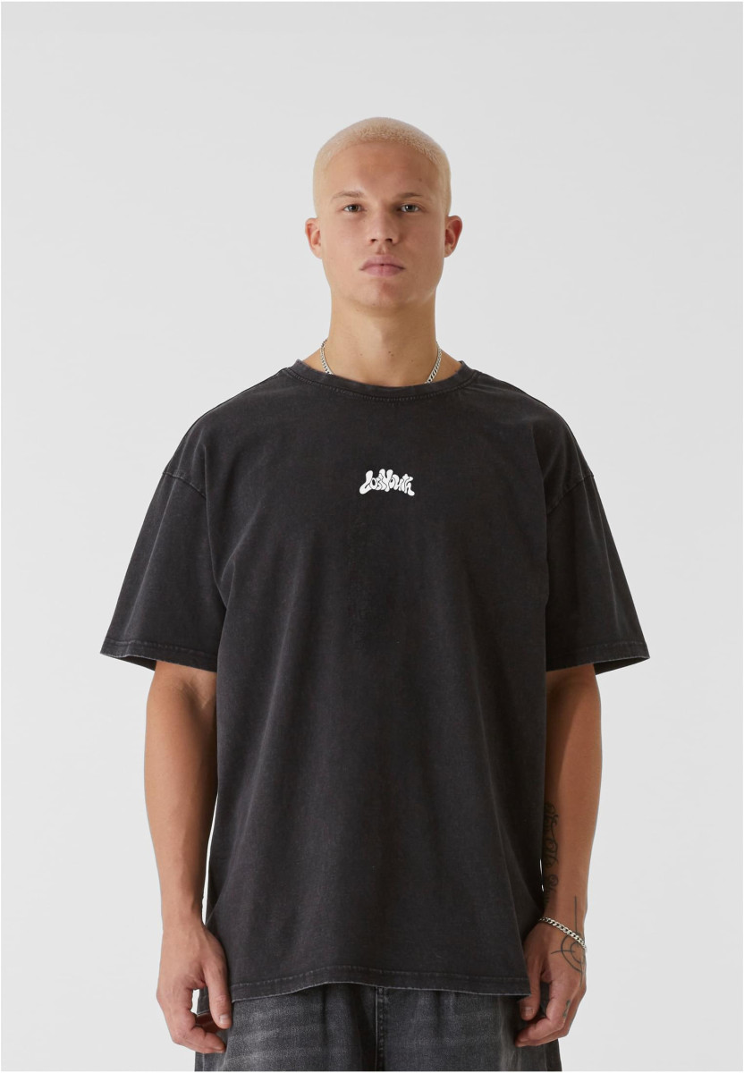 LY ACID WASHED TEE - BEAUTIFUL CHAOS BLUE