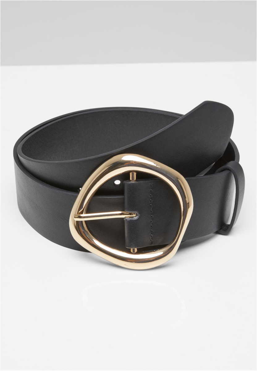 Organic Buckle Shaped Synthetic Leather Belt