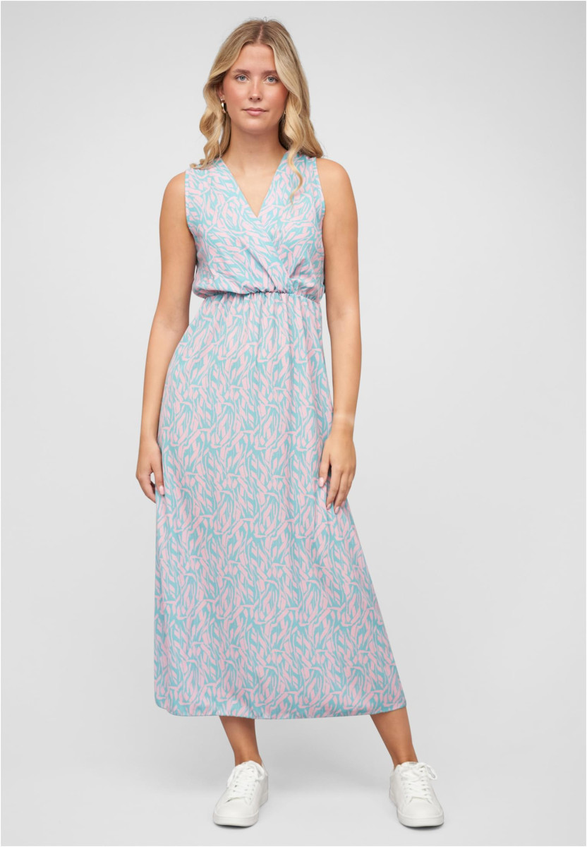 Maxi Kleid in Wickeloptik mit All Over Print