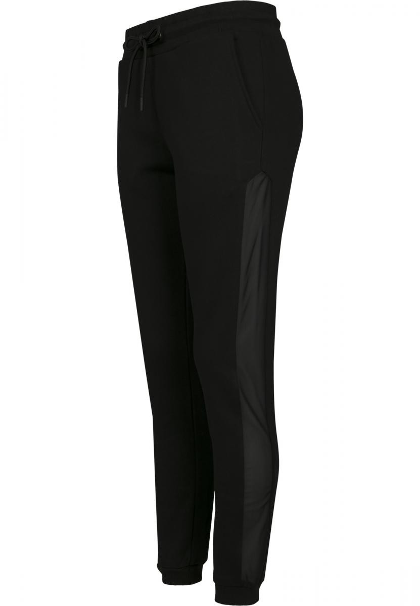 Ladies Tech Mesh Side Stripe Sweatpants