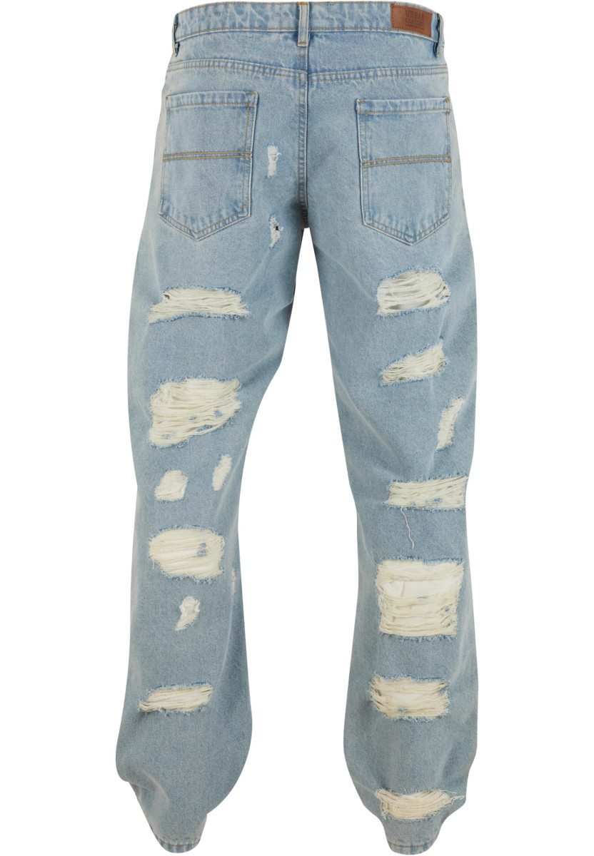 Heavy Ounce Straight Fit Heavy Destroyed Jeans