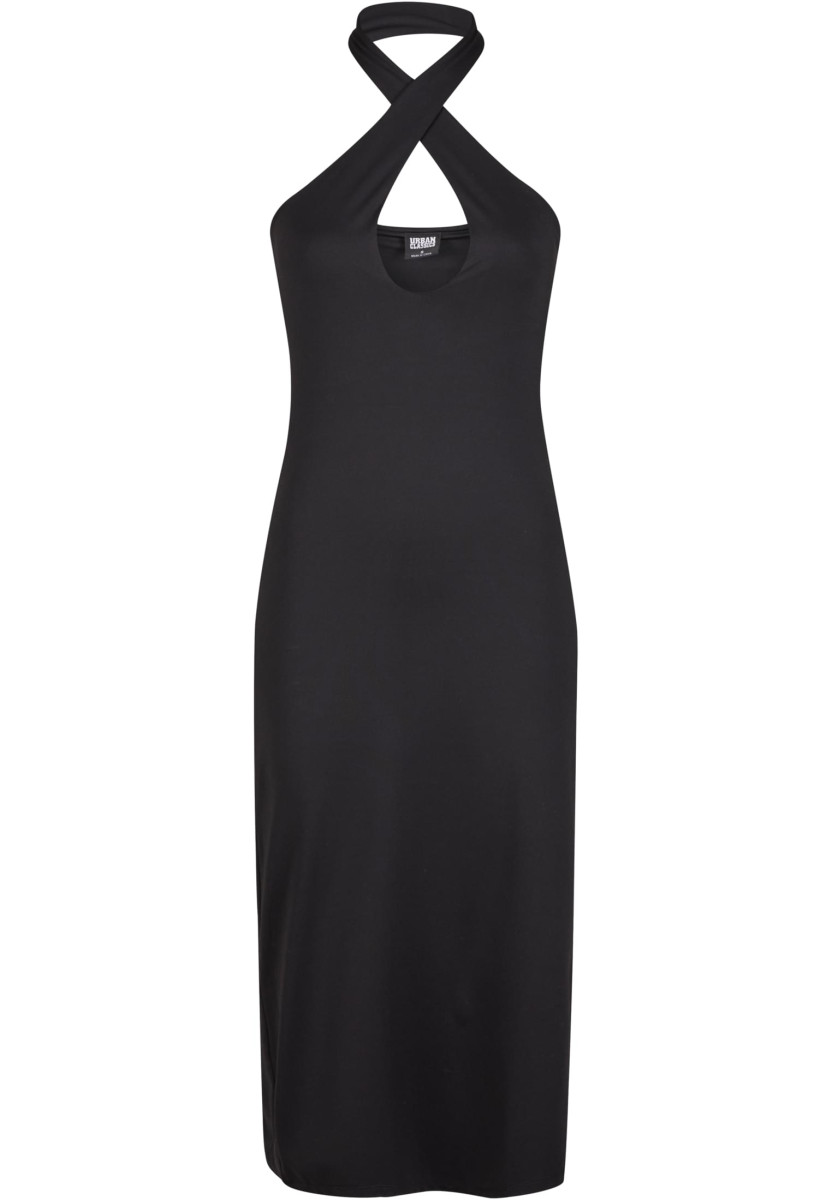 Ladies Crossed Neckholder Dress