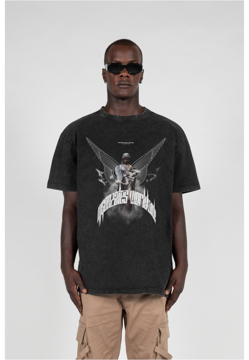 HIGHER THAN HEAVEN V.1 Acid Washed Heavy Oversize Tee
