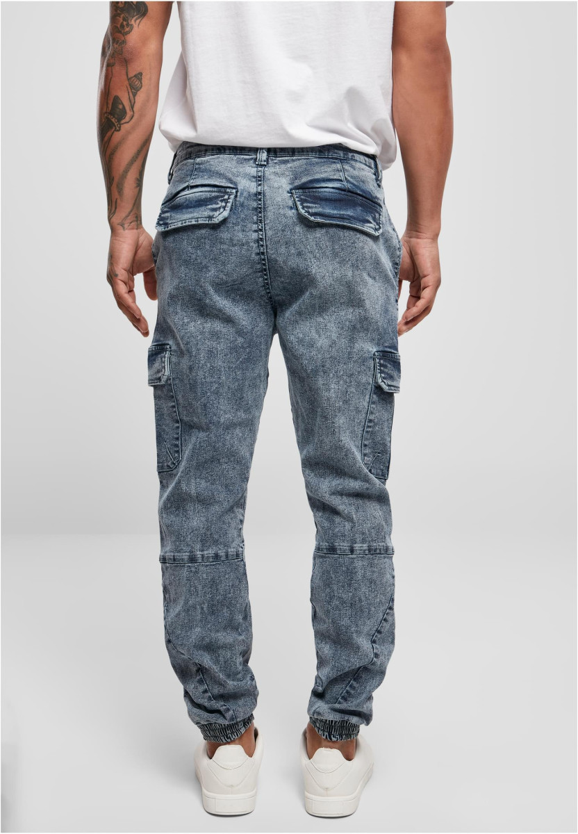 Denim Cargo Jogging Pants