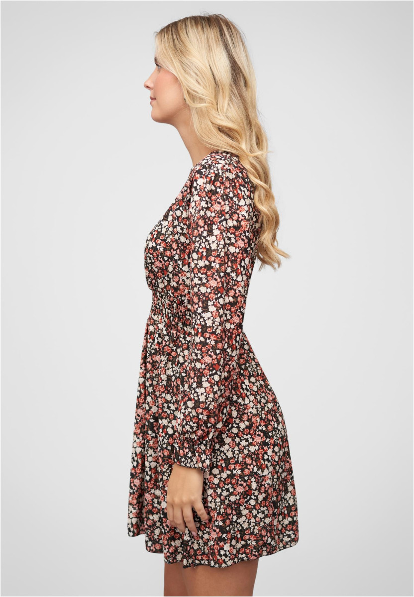 Langarm Kleid mit Blumen Print