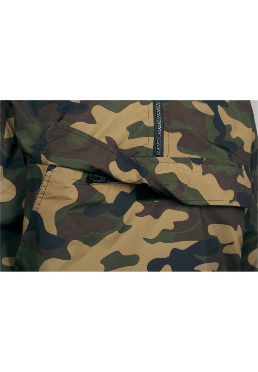 Camo Pull Over Windbreaker