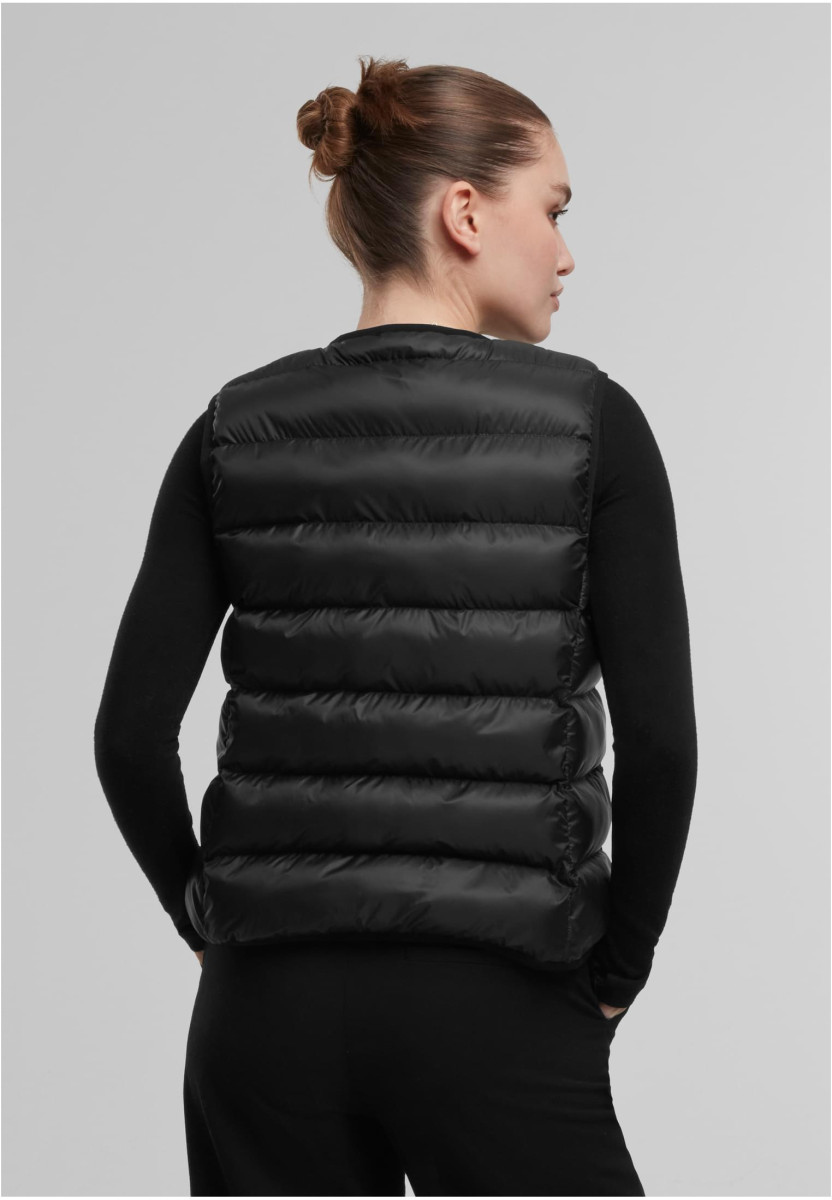 Ladies Button Puffer Vest