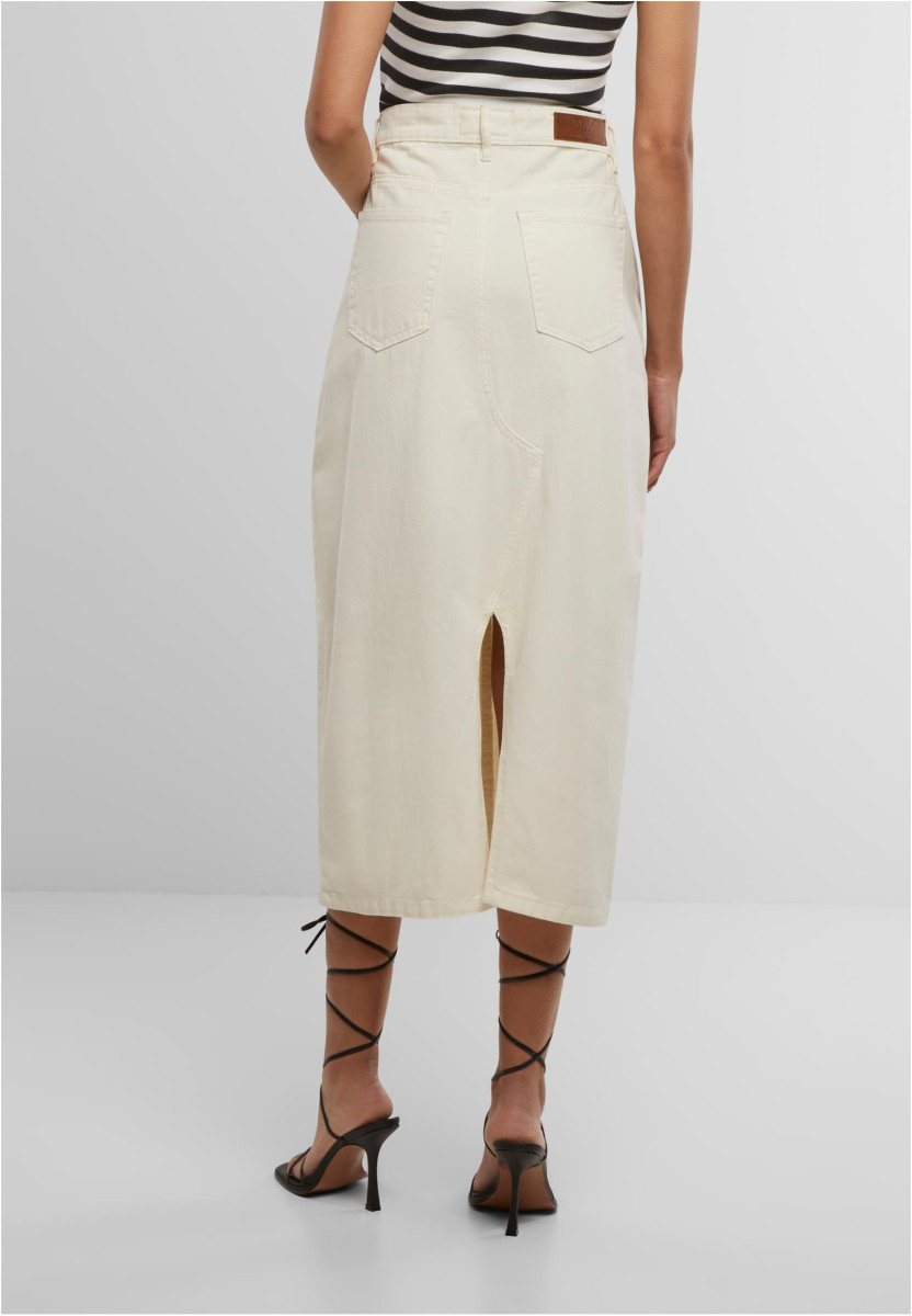 Ladies Soft Denim Midi Skirt