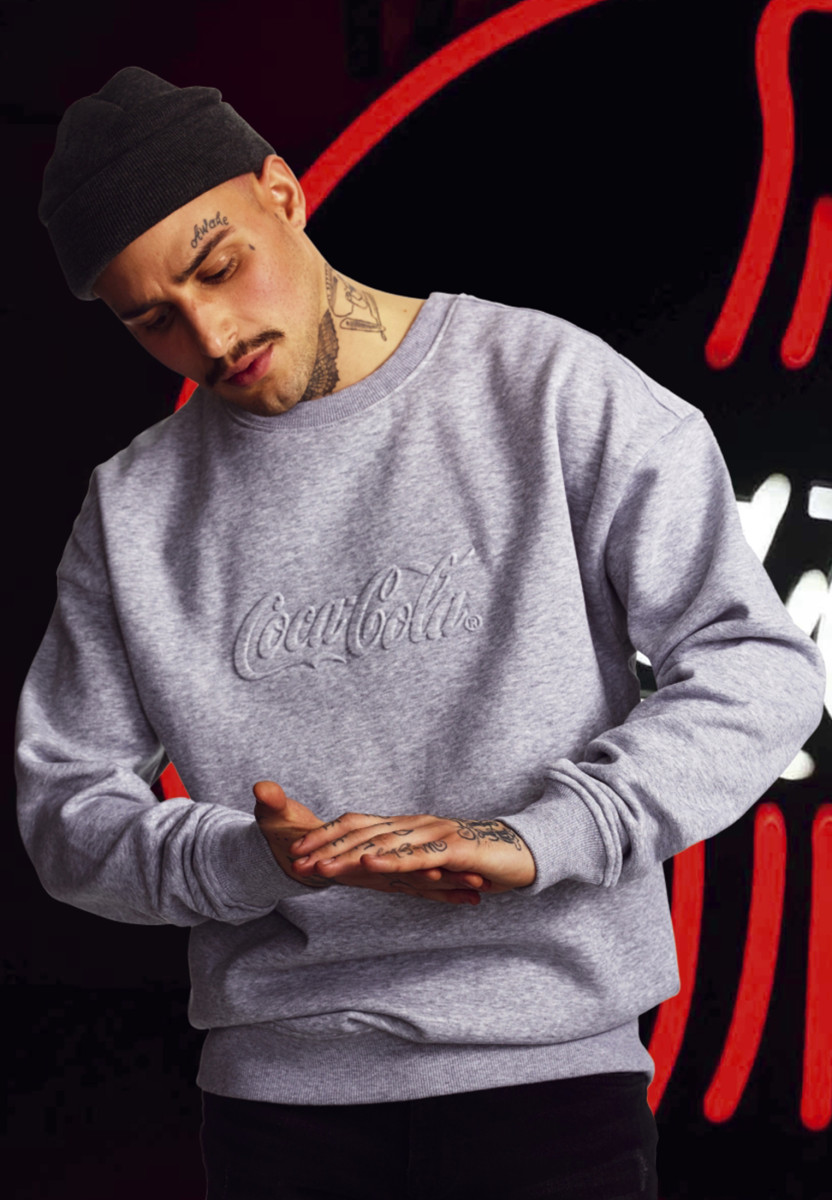 Coca Cola Embossed Crewneck