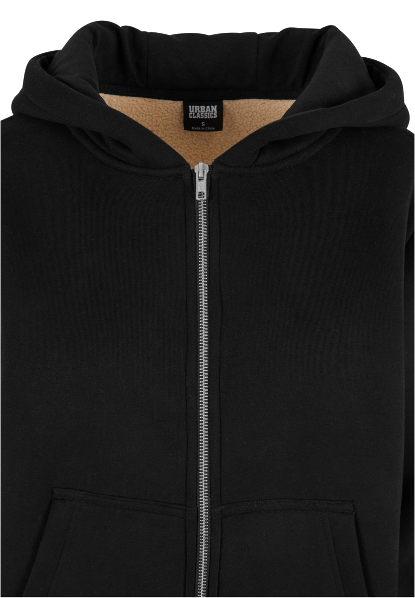 Ladies Bonded Sherpa Zip Hoody