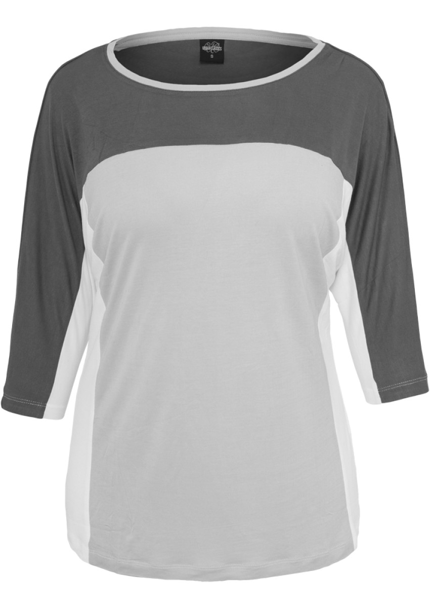 Ladies 3-tone 3/4 Sleeve Tee