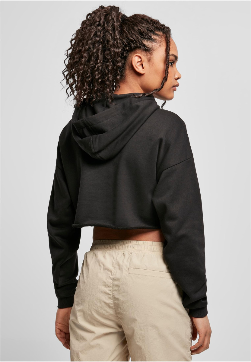 Ladies Oversized Cropped Hoody