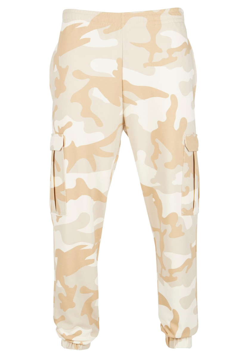 Wide Camo Cargo Sweatpants