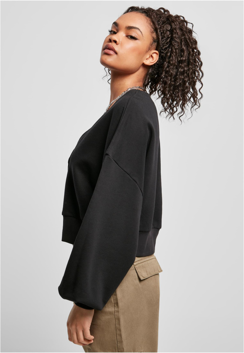 Ladies Organic Oversized Short Terry Cardigan