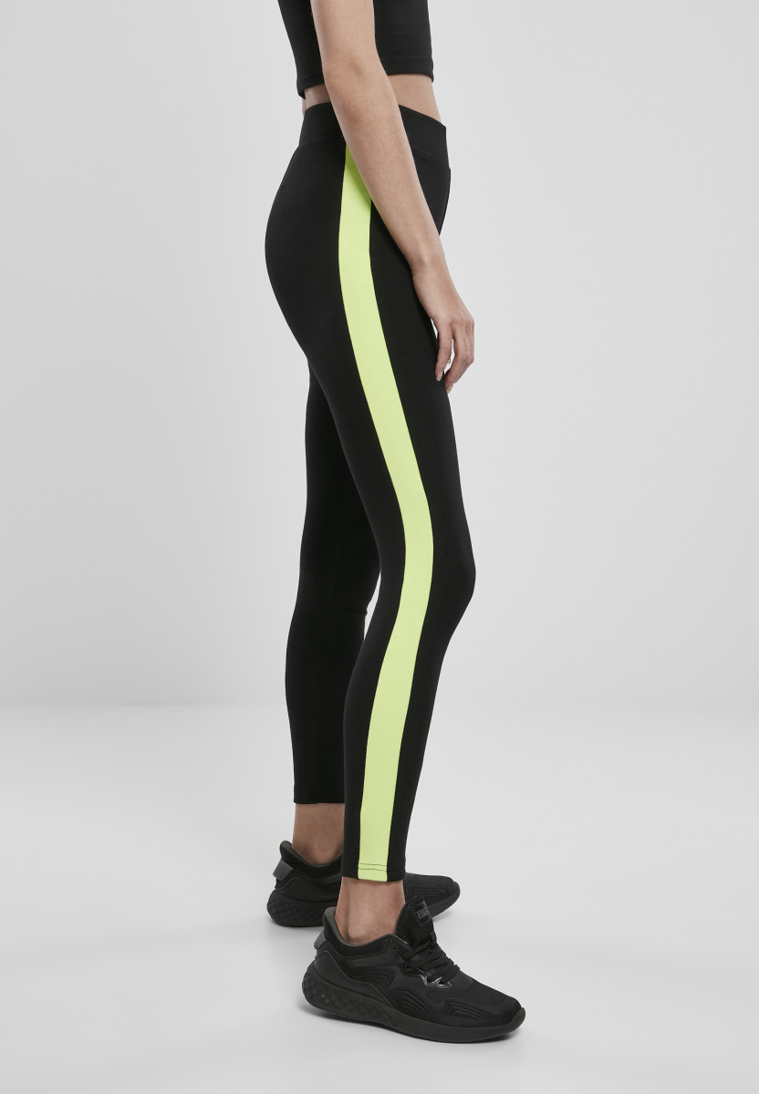 Ladies Neon Side Stripe Leggings