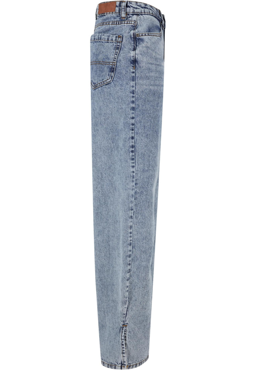 Ladies Wide Leg Slit Denim