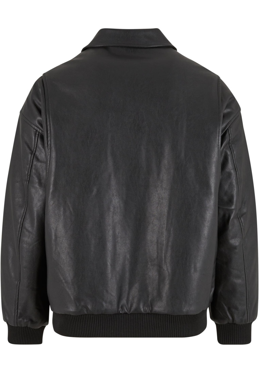 Synthetic Leather Blouson