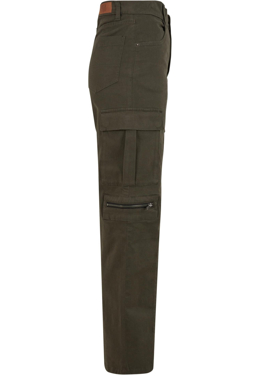 Ladies Loose Utility Stretch Twill Pants