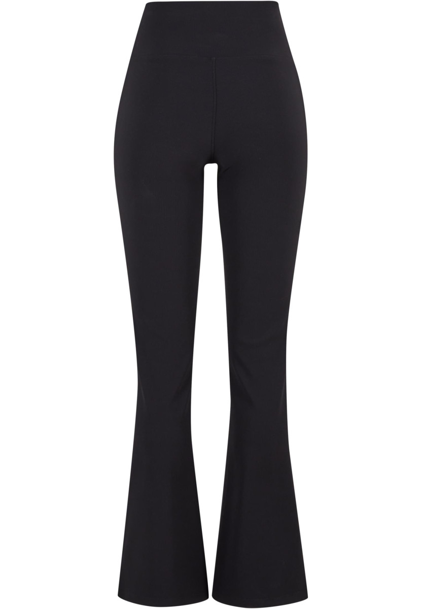 Ladies Flared Leggings Rib