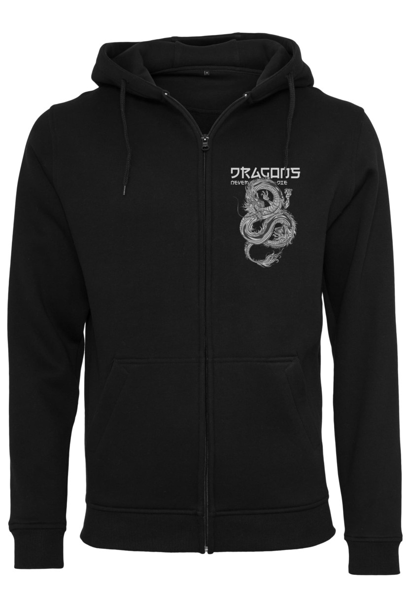 Dragons Never Die Heavy Zip Hoody