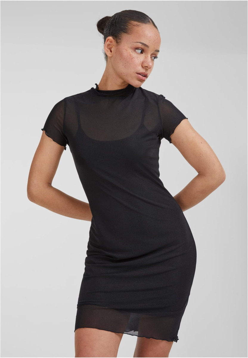 Ladies Mesh Double Layer Dress