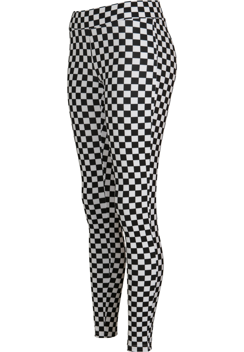 Ladies Check Pattern Leggings