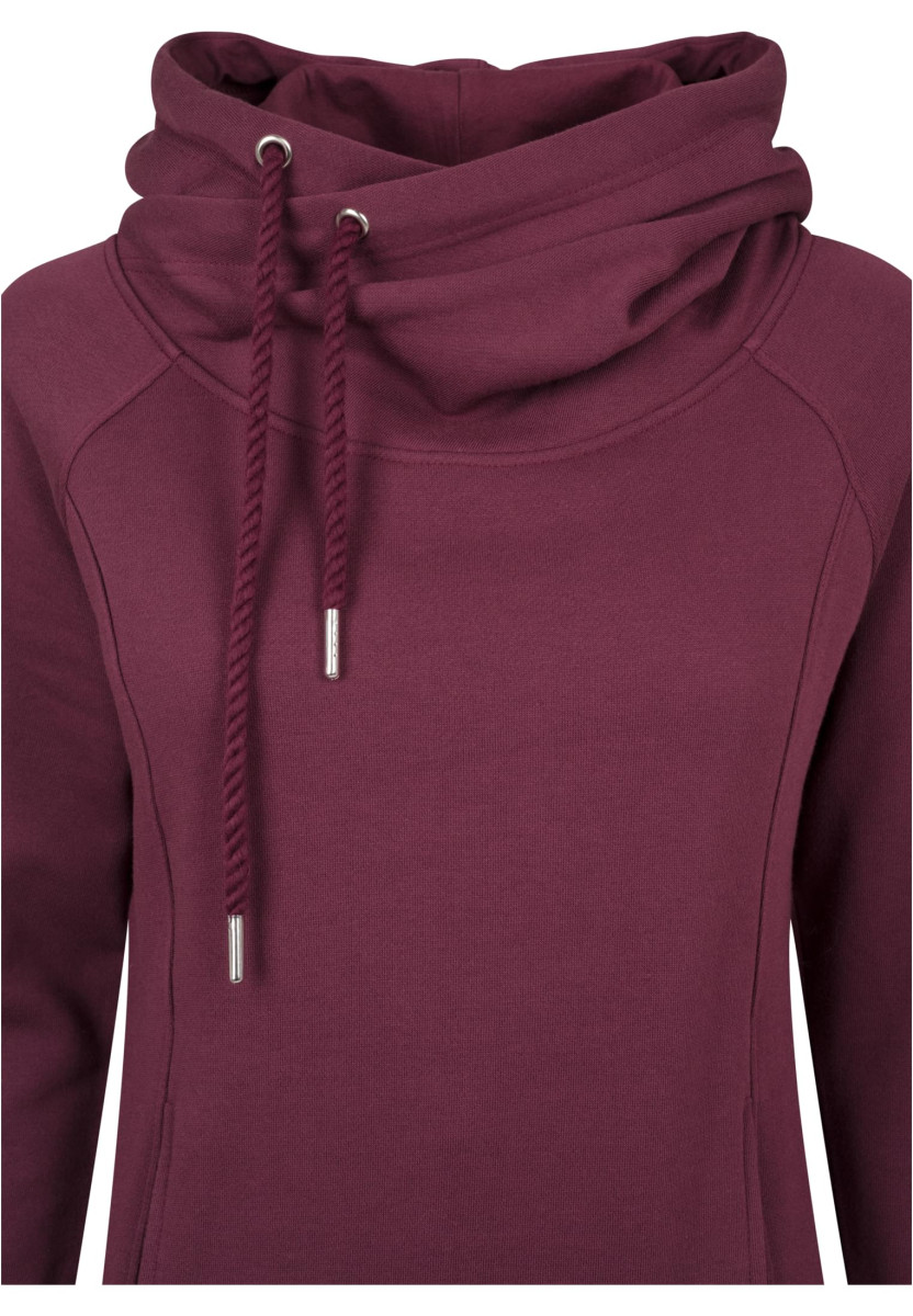 Ladies Raglan High Neck Hoody